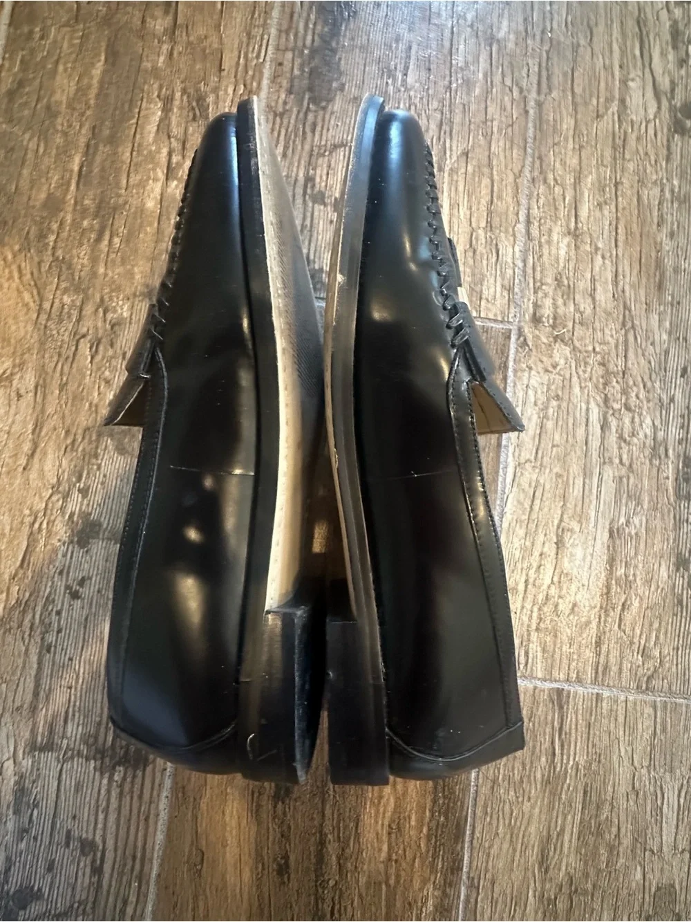 Talbots Women’s Classic Black Tassel Slip-On Loafers